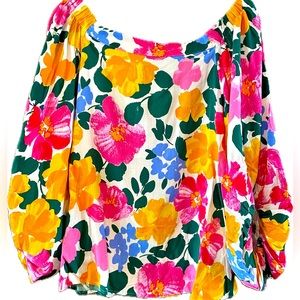 Floral off shoulder top